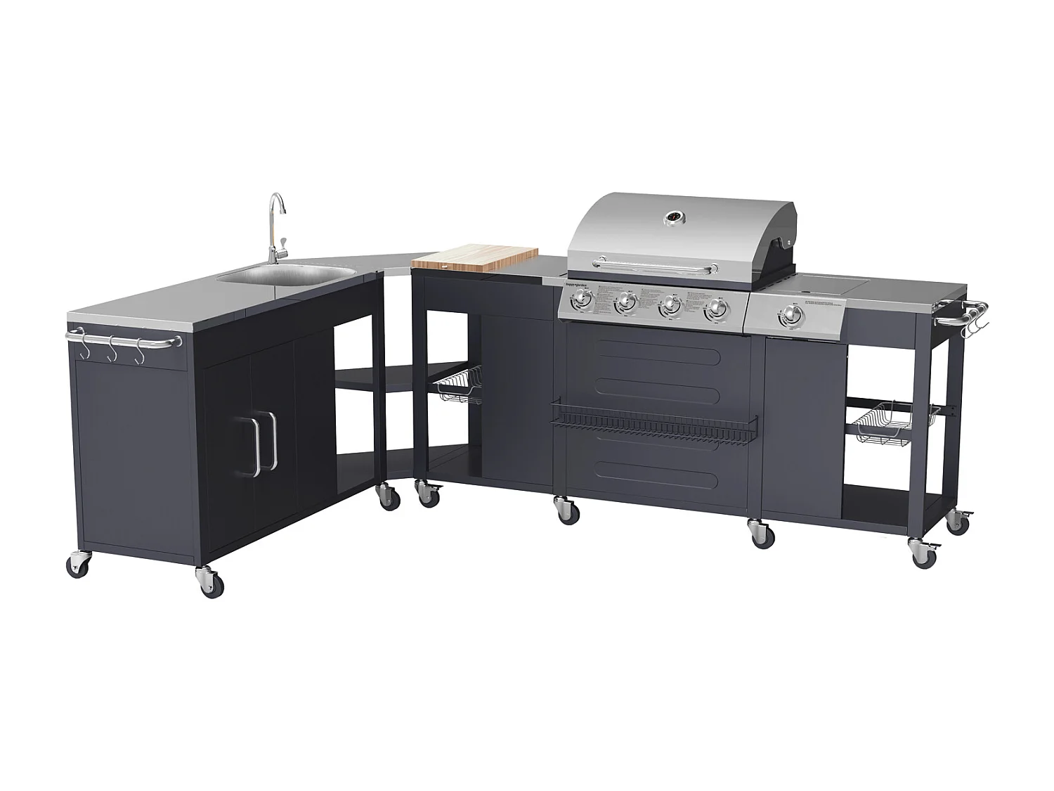 TEXAS buitenhoekkeuken - 4+1 branders