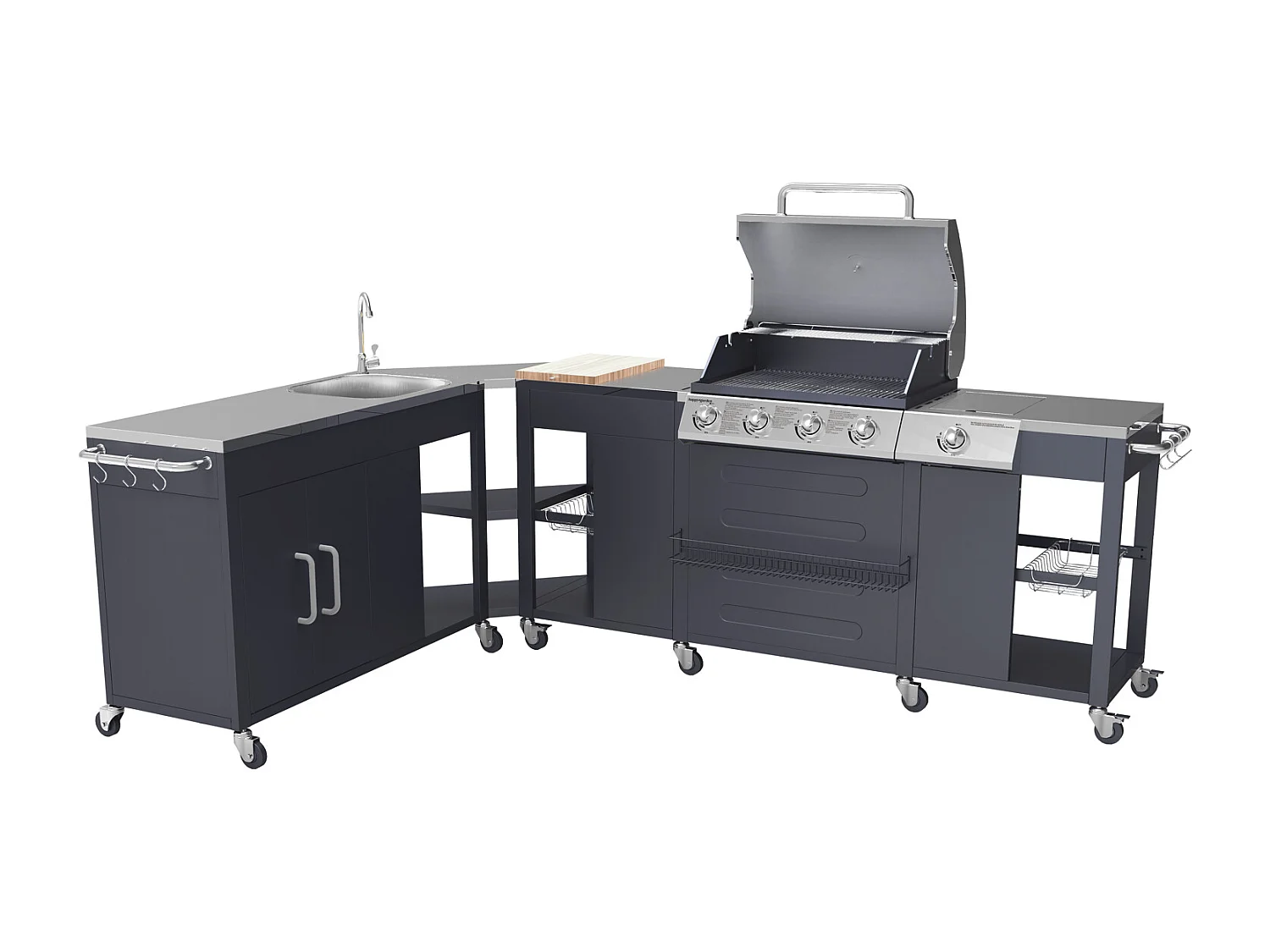 TEXAS buitenhoekkeuken - 4+1 branders