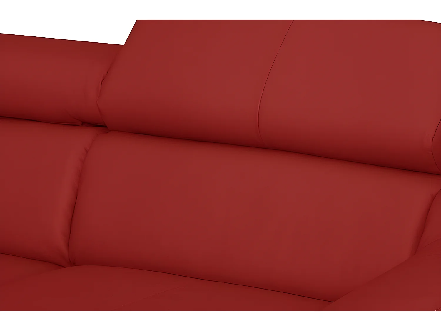 Luxe Italiaanse hoekslaapbank ASTORIA, 5 zitplaatsen, donkerrood