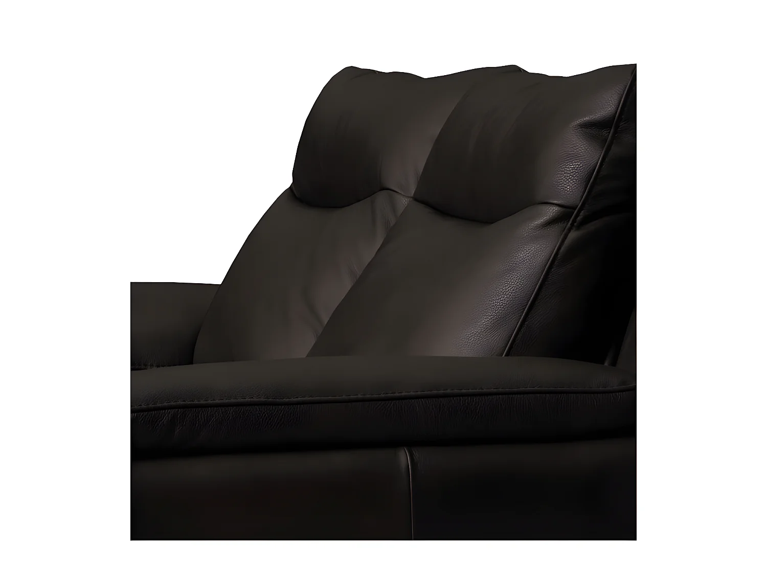 Canapé 3 places avec 2 relax électriques en 100% tout cuir épais de luxe italien, PERINI, chocolat