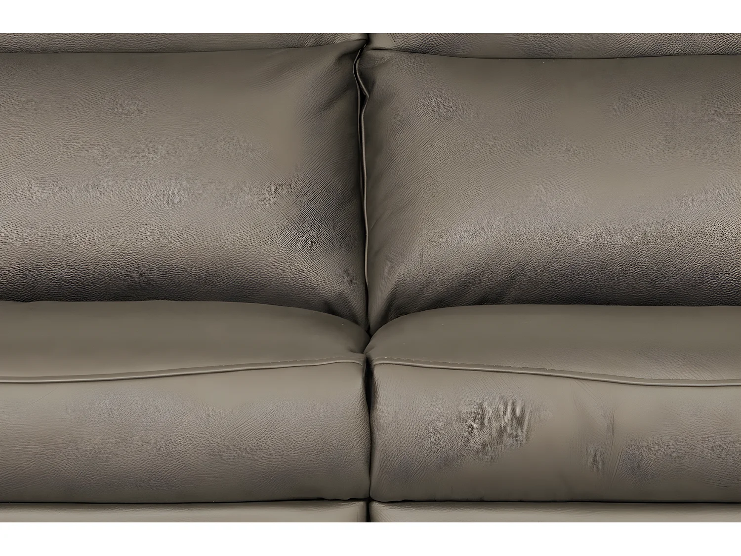 Canapé 3 places avec 2 relax électriques en 100% tout cuir épais de luxe italien, PERINI, taupe