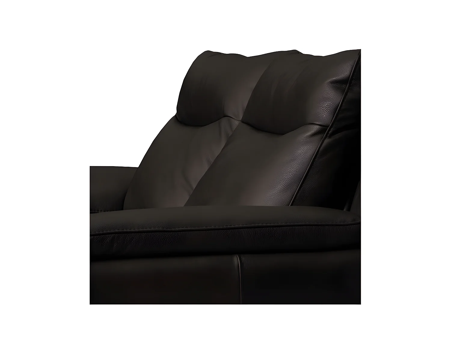 Canapé 2 places avec 2 relax électriques PERINI 100% tout cuir épais de luxe italien, chocolat