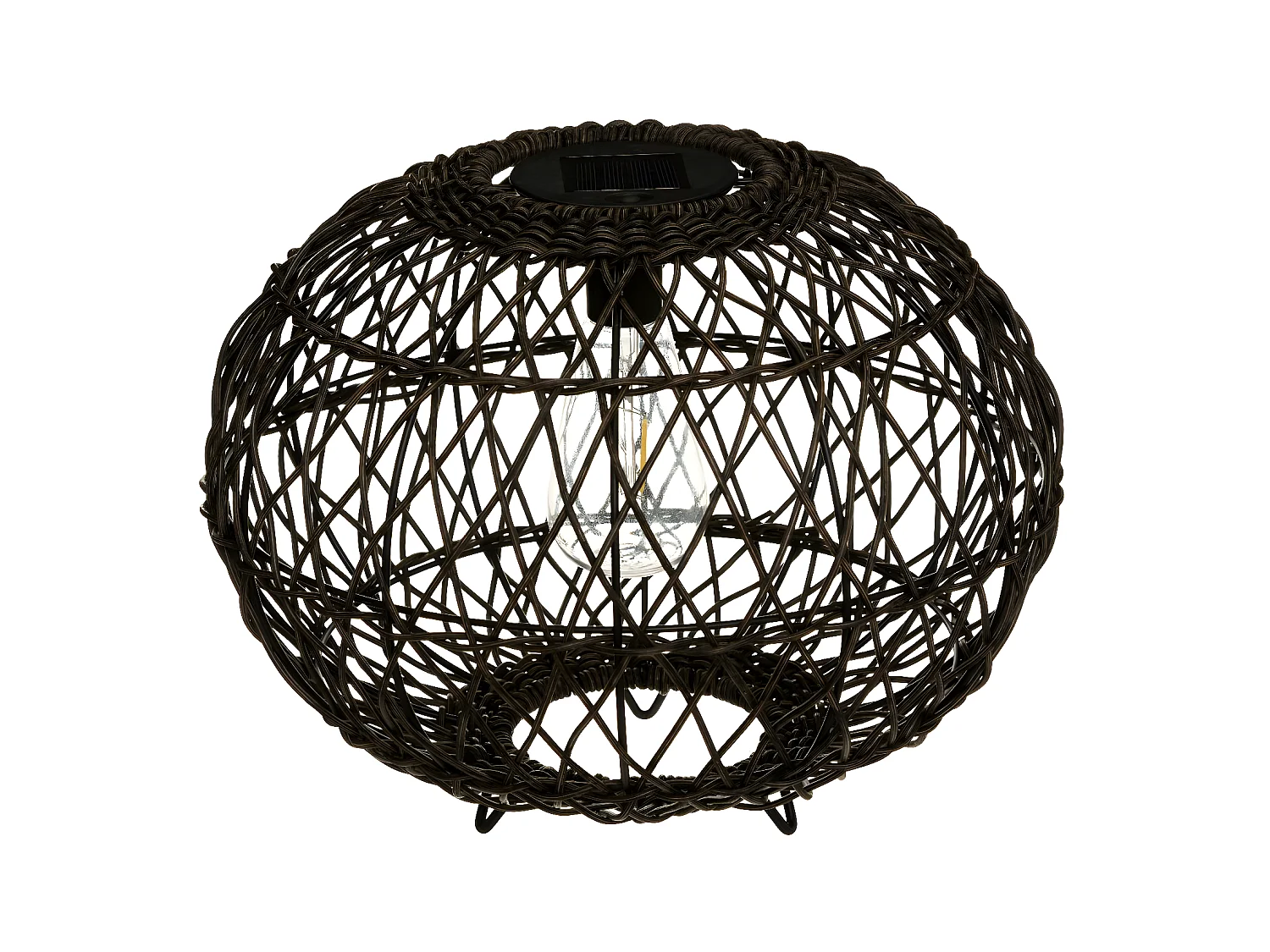 Lampe à Poser Design "Boule Solaire" 31cm Naturel