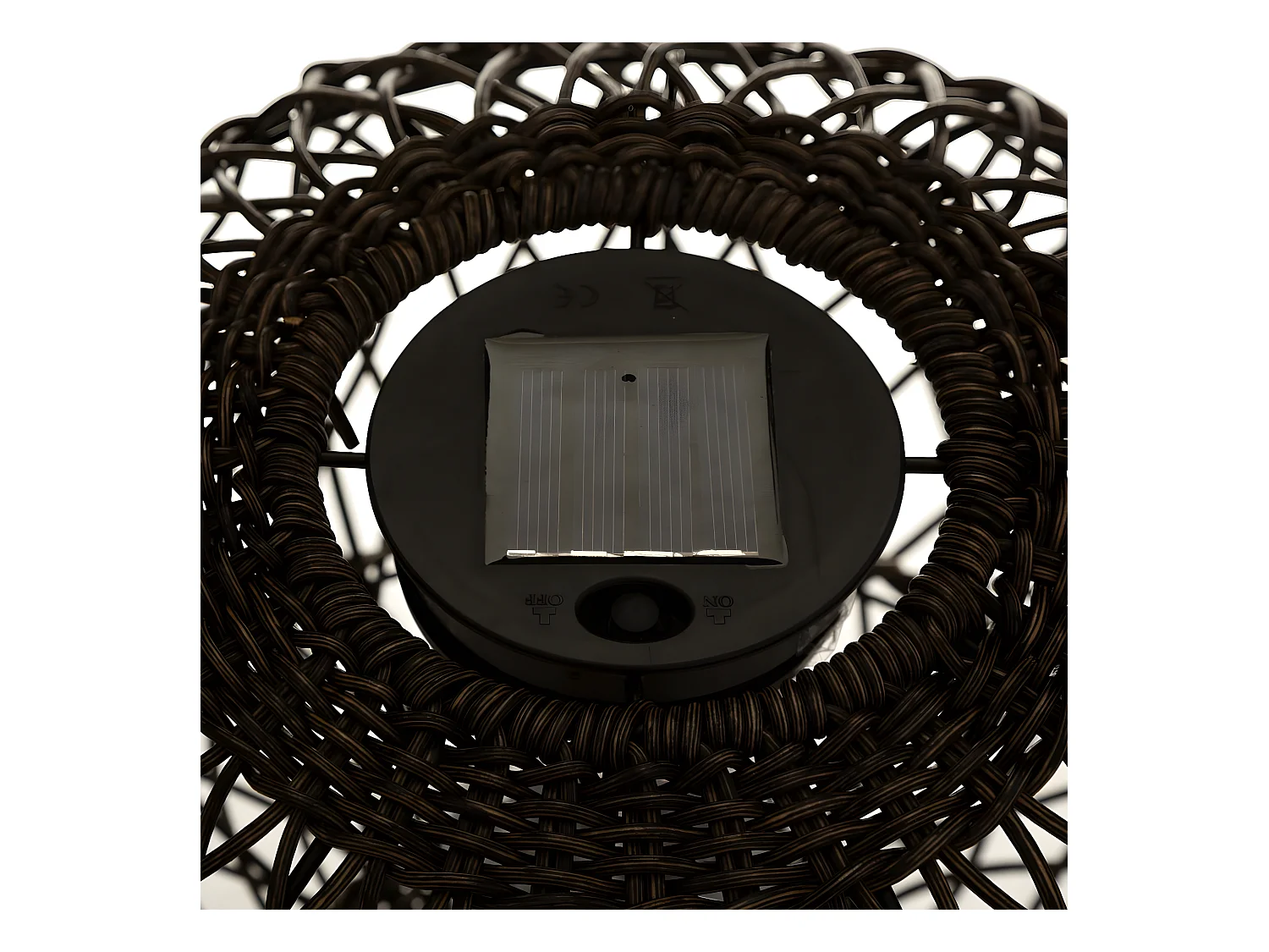 Lampe à Poser Design "Boule Solaire" 31cm Naturel