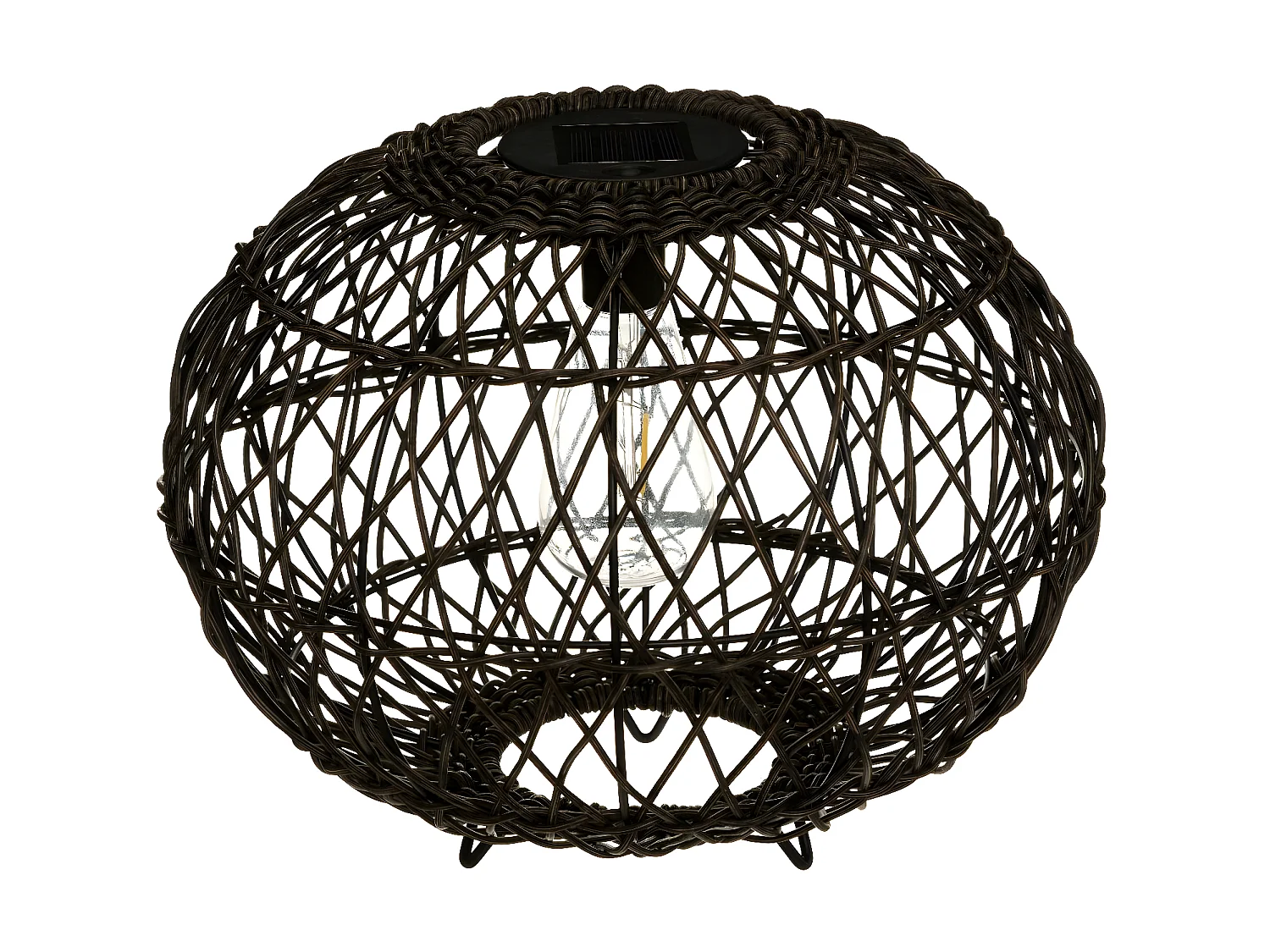 Lampe à Poser Design "Boule Solaire" 31cm Naturel