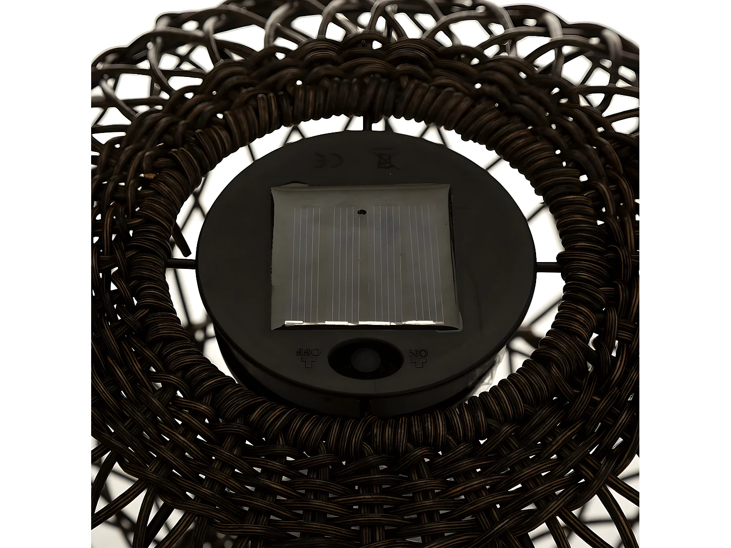 Lampe à Poser Design "Boule Solaire" 31cm Naturel