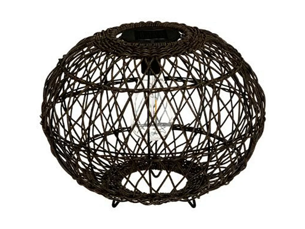 Lampe à Poser Design "Boule Solaire" 31cm Naturel