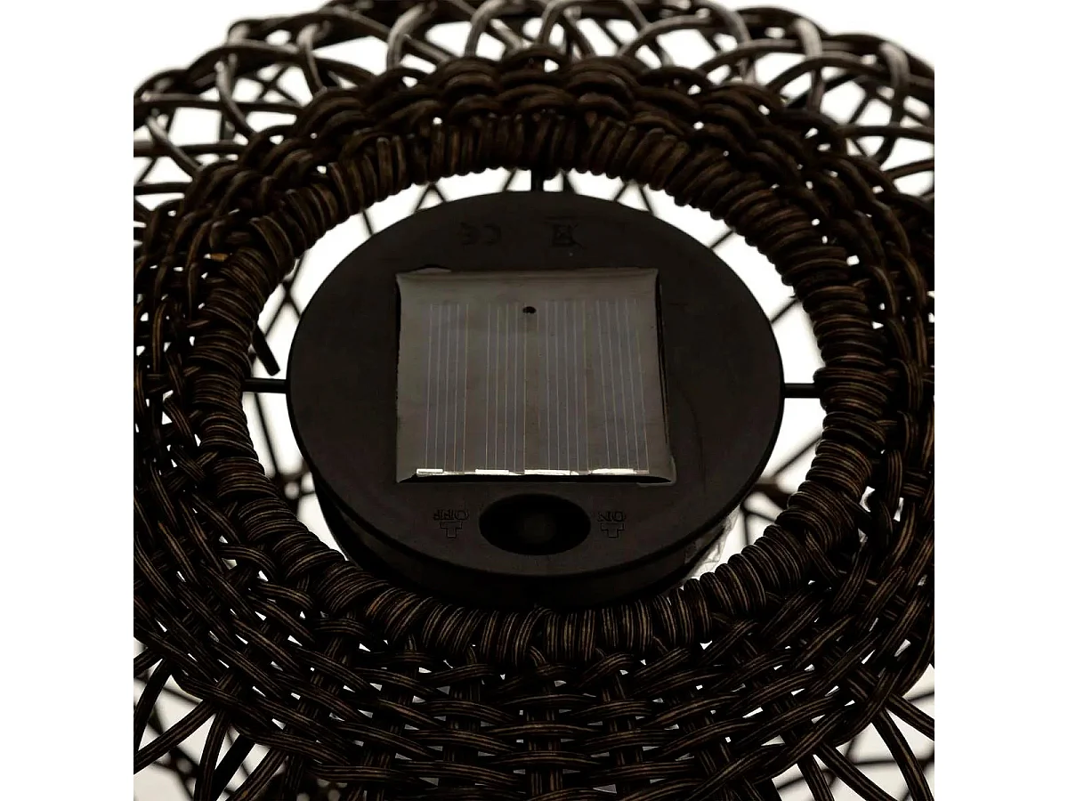 Lampe à Poser Design "Boule Solaire" 31cm Naturel