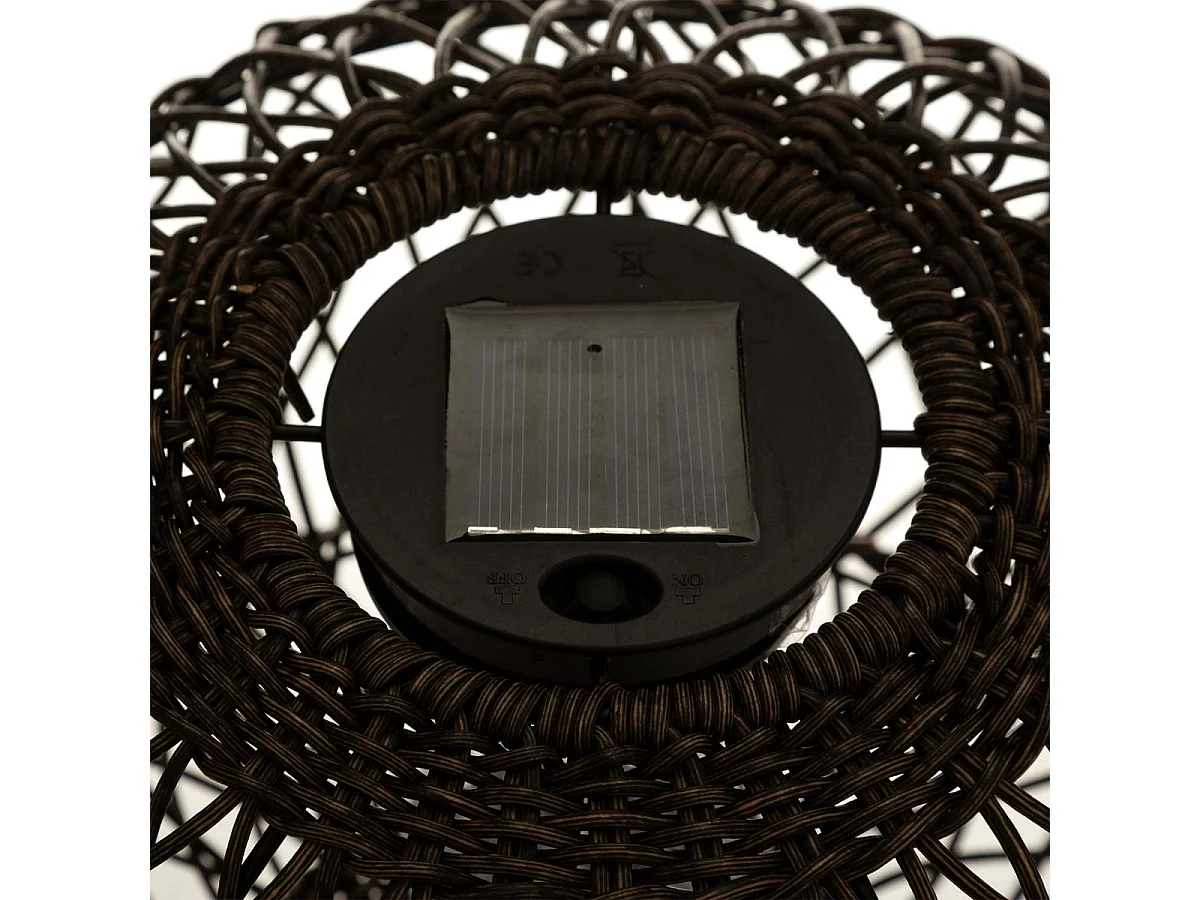 Lampe à Poser Design "Boule Solaire" 31cm Naturel