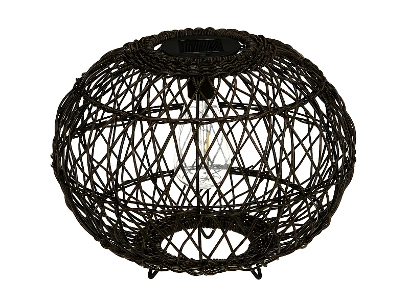 Lampe à Poser Design "Boule Solaire" 31cm Naturel