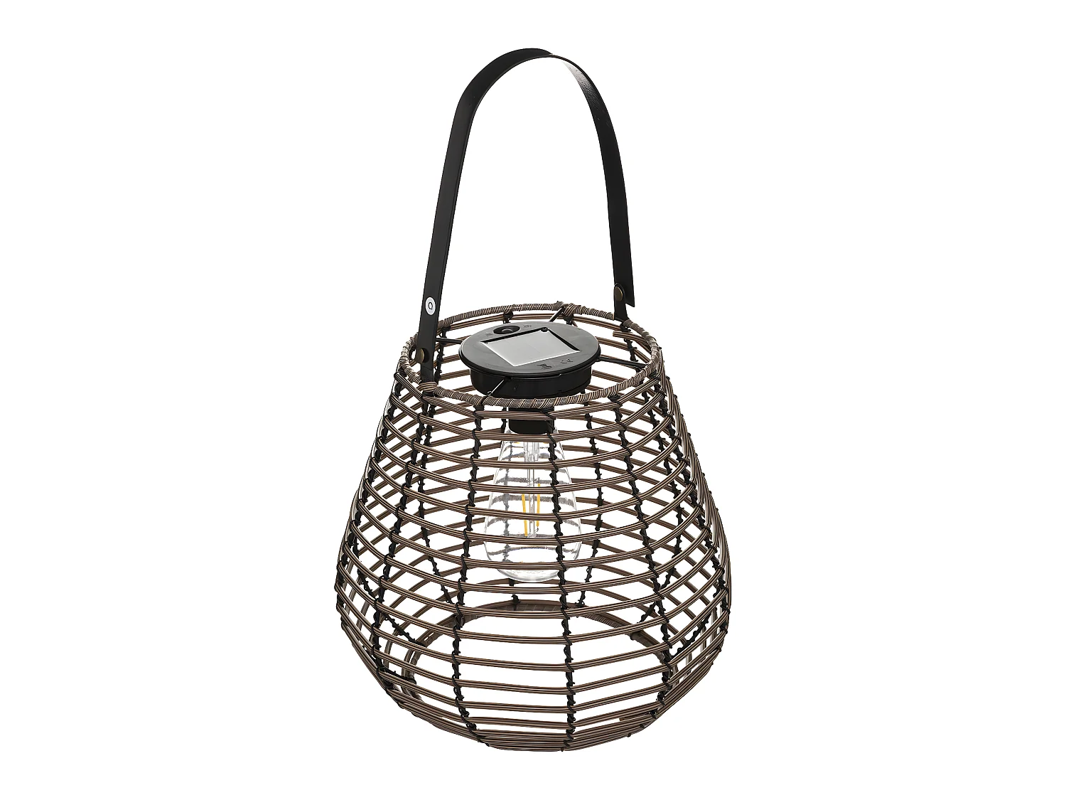 Lampe Solaire d'Extérieur "Viky" 26cm Marron Tonka