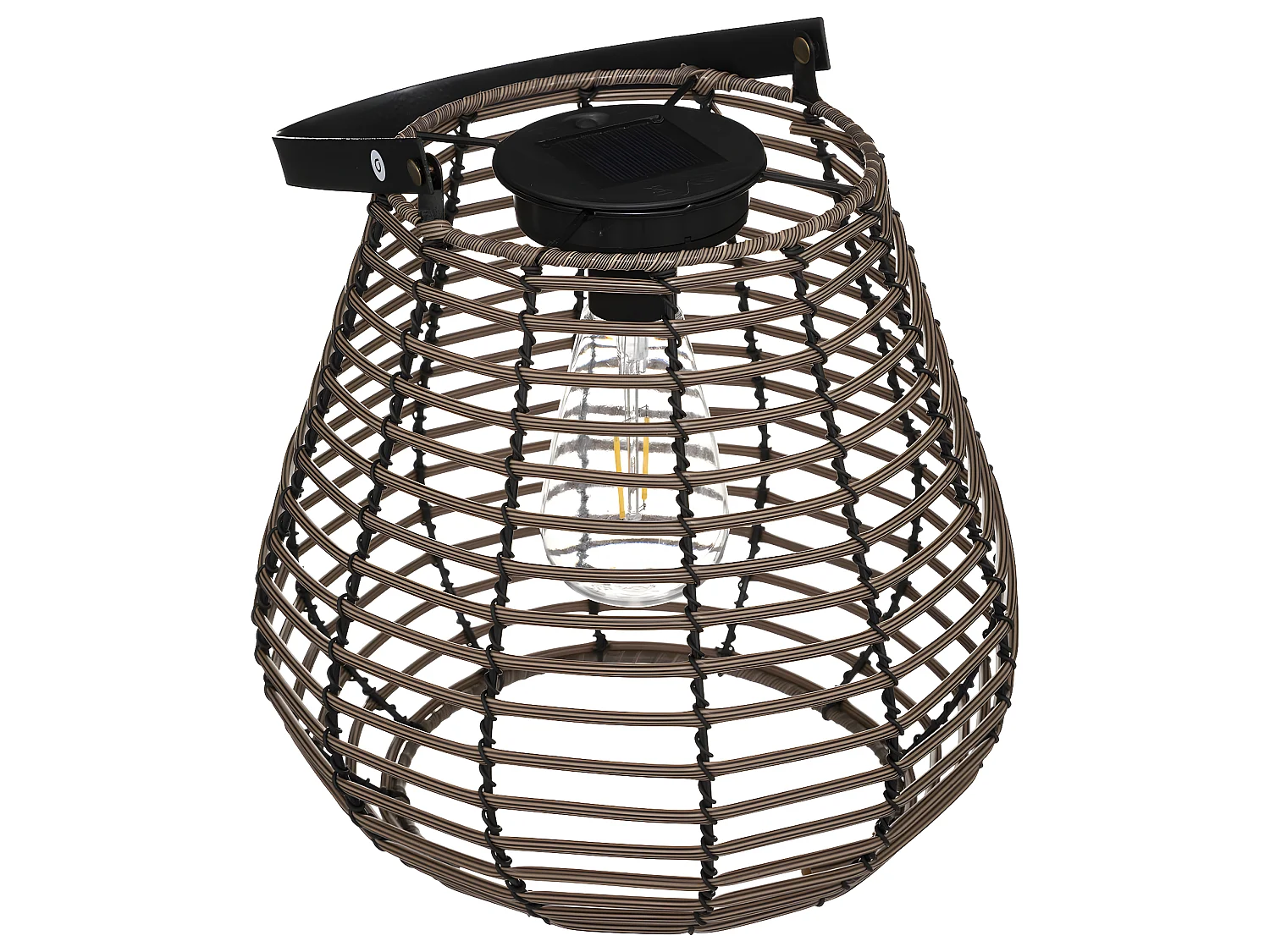 Lampe Solaire d'Extérieur "Viky" 26cm Marron Tonka