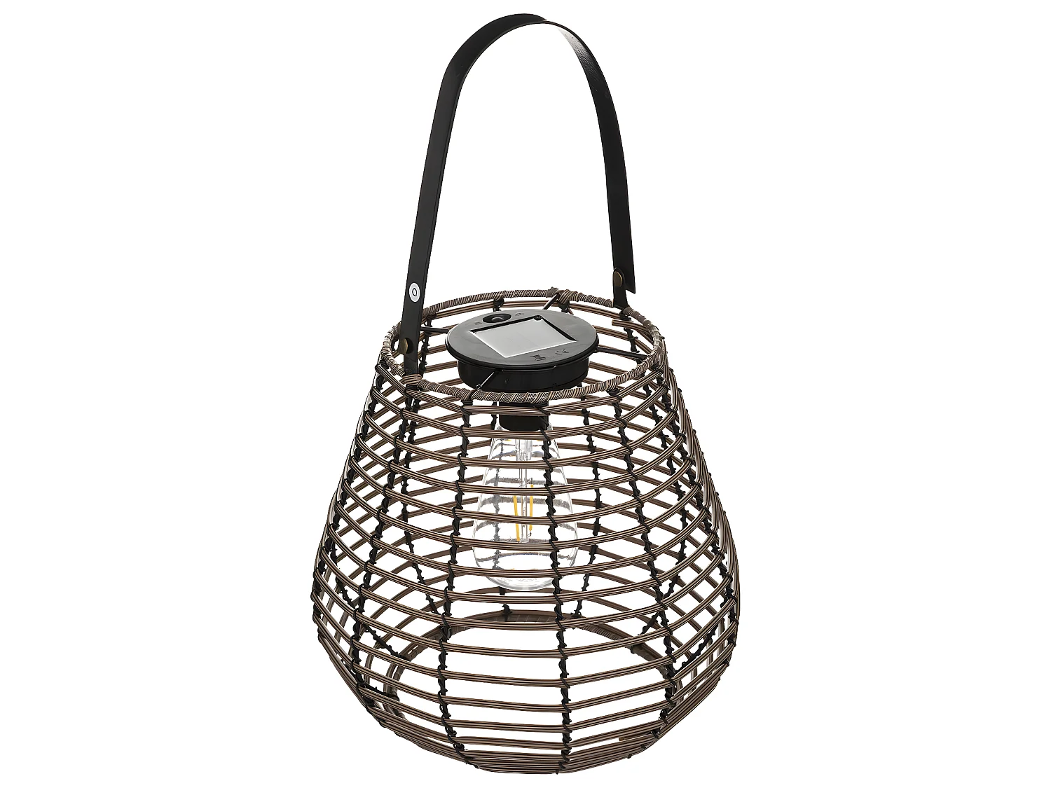 Lampe Solaire d'Extérieur "Viky" 26cm Marron Tonka