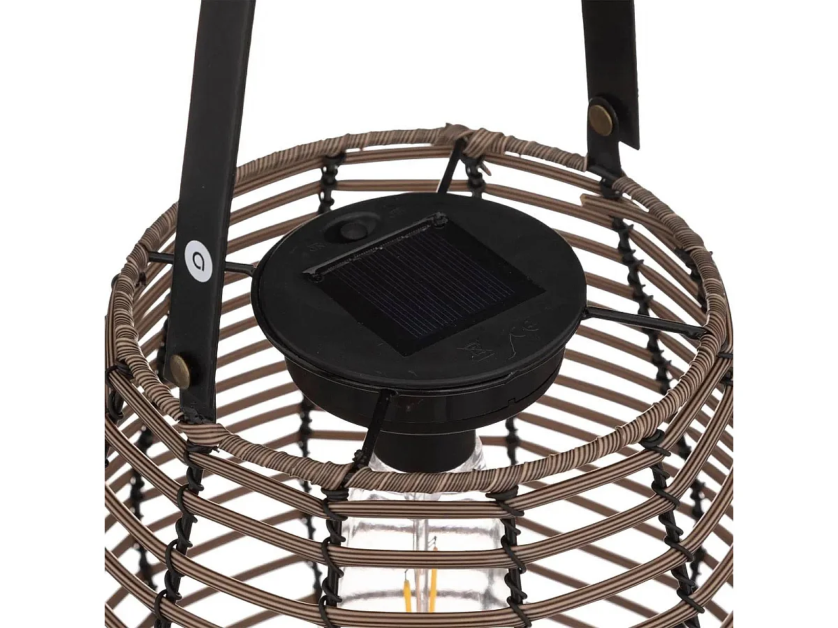 Lampe Solaire d'Extérieur "Viky" 26cm Marron Tonka