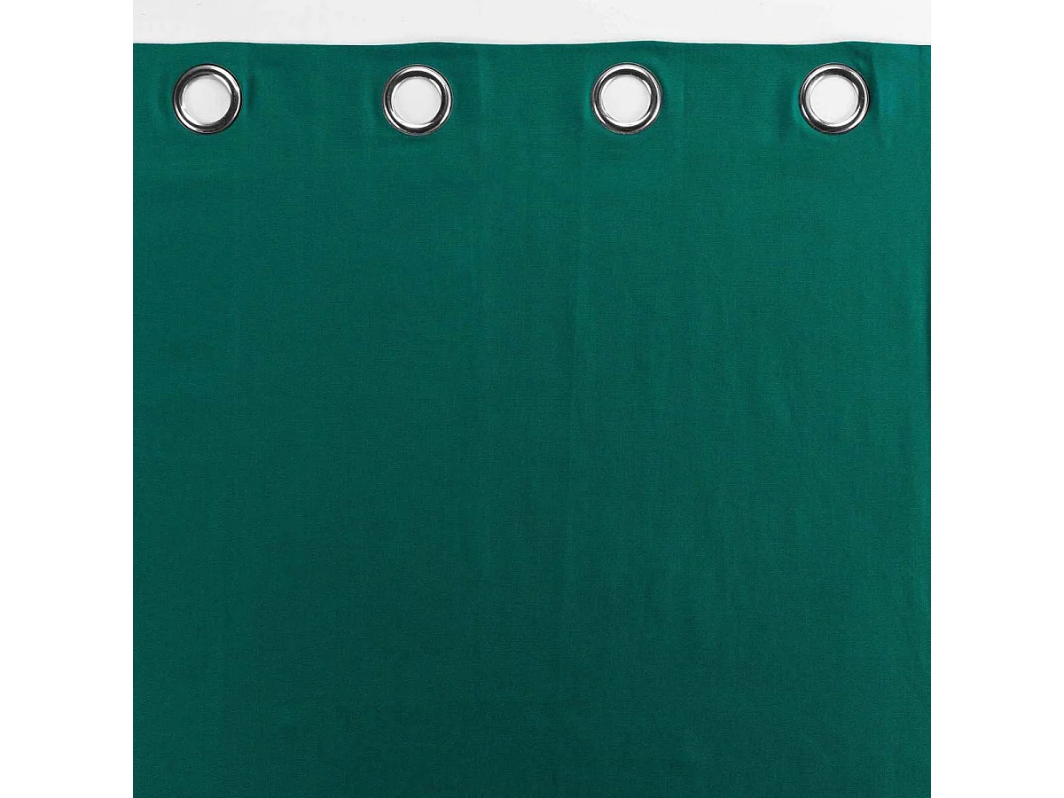 Rideau à Oeillets "Panama" 140x240cm Vert Emeraude
