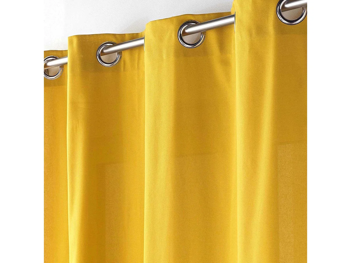 Rideau à Oeillets "Panama" 140x240cm Miel