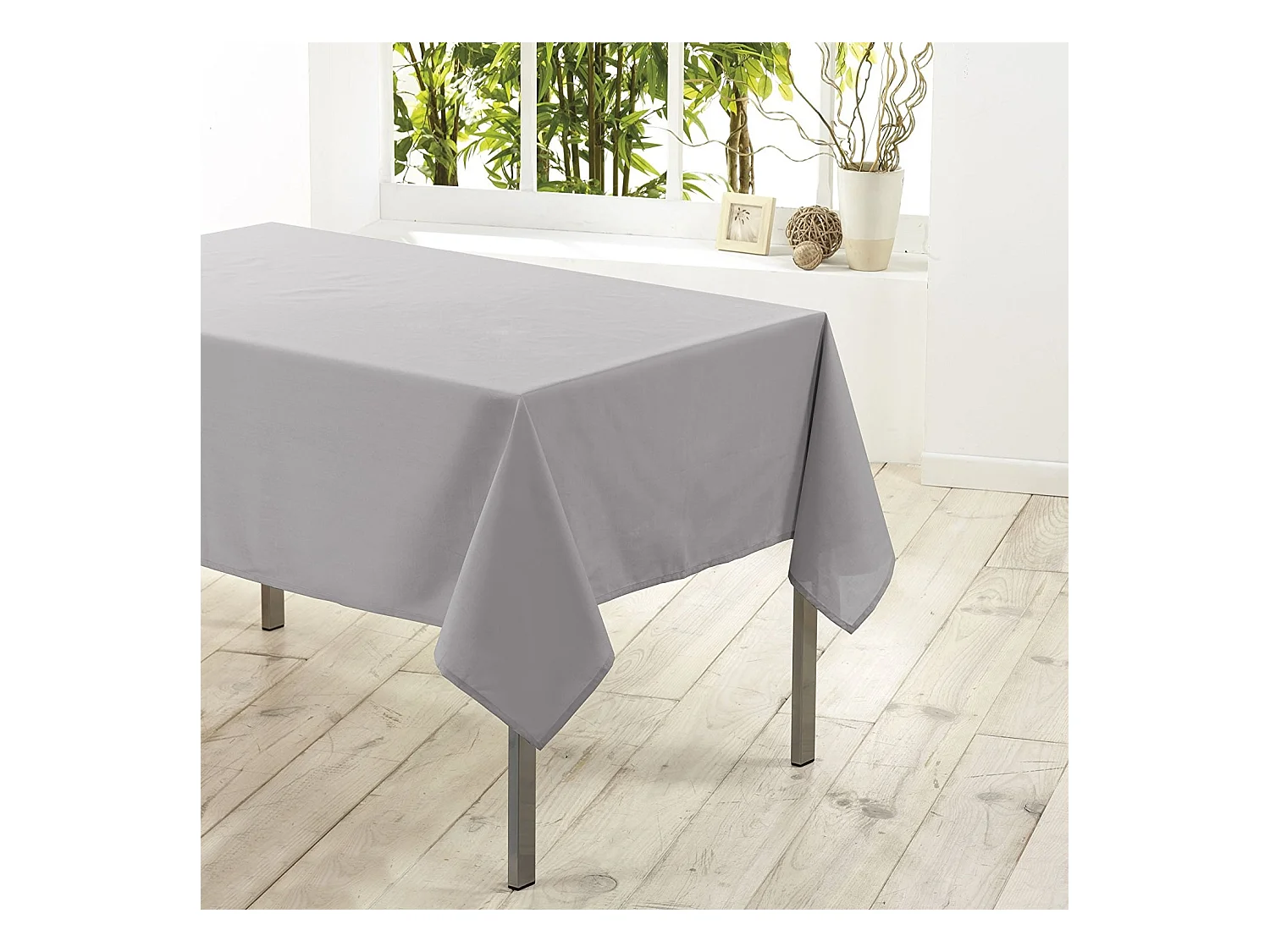 Nappe Antitache "Essentiel" 140x250cm Gris