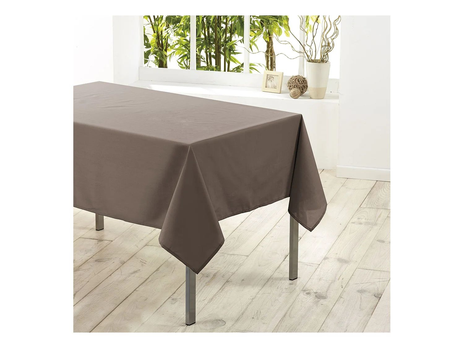 Nappe Antitache "Essentiel" 140x250cm Taupe