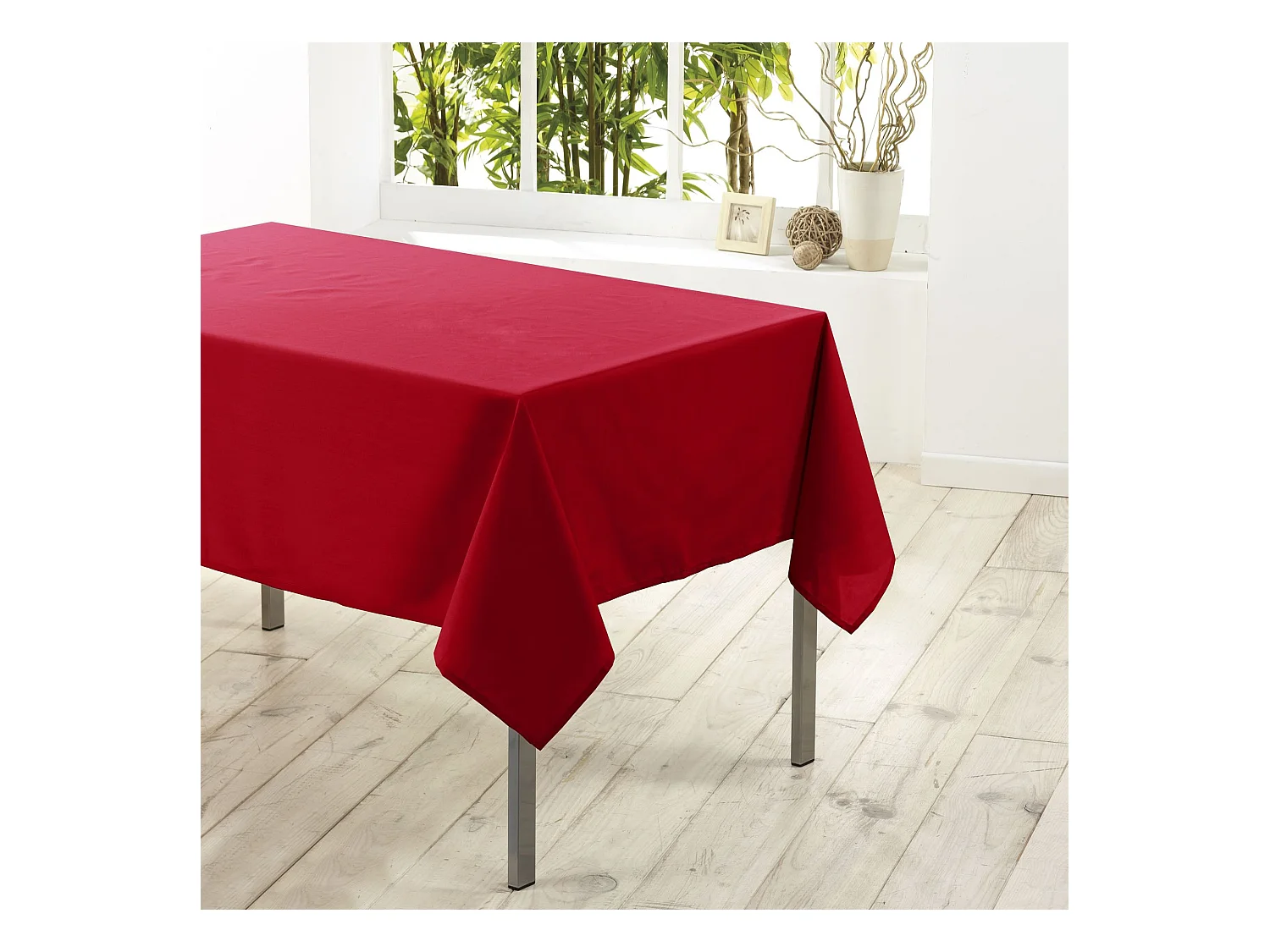 Nappe Antitache "Essentiel" 140x250cm Rouge