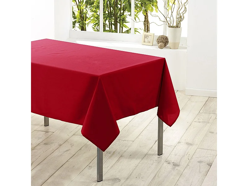 Nappe Antitache "Essentiel" 140x250cm Rouge