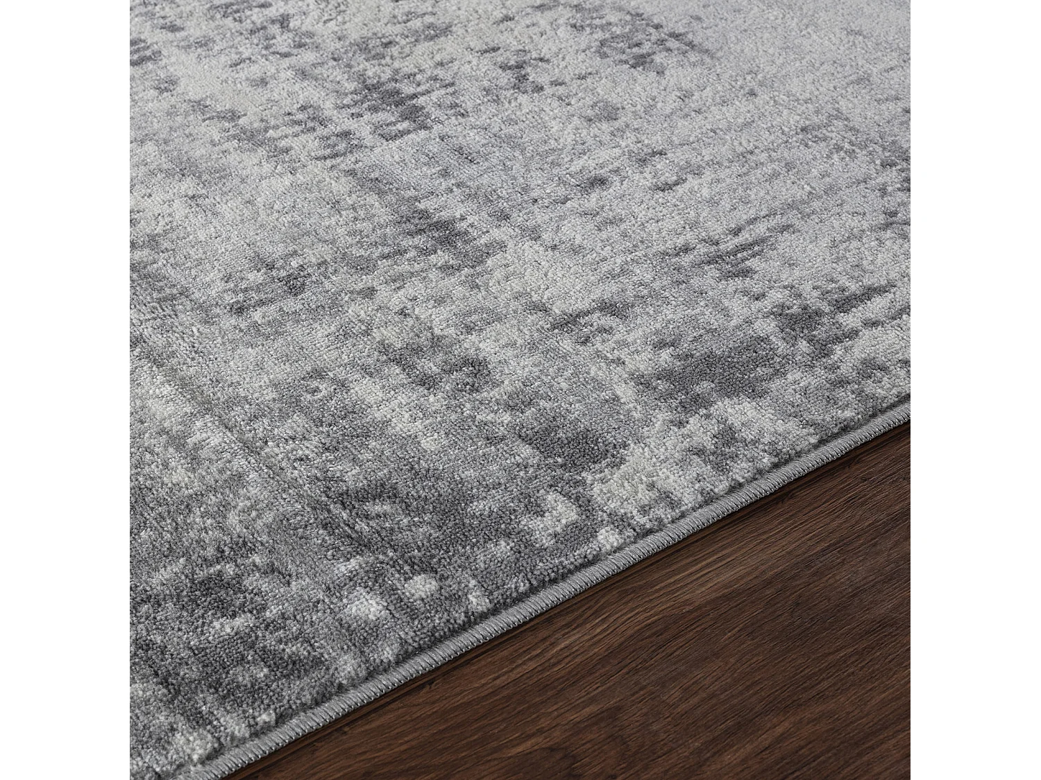 Modern Abstract Tapijt - Grijs/Wit - 160x215cm - MILENA