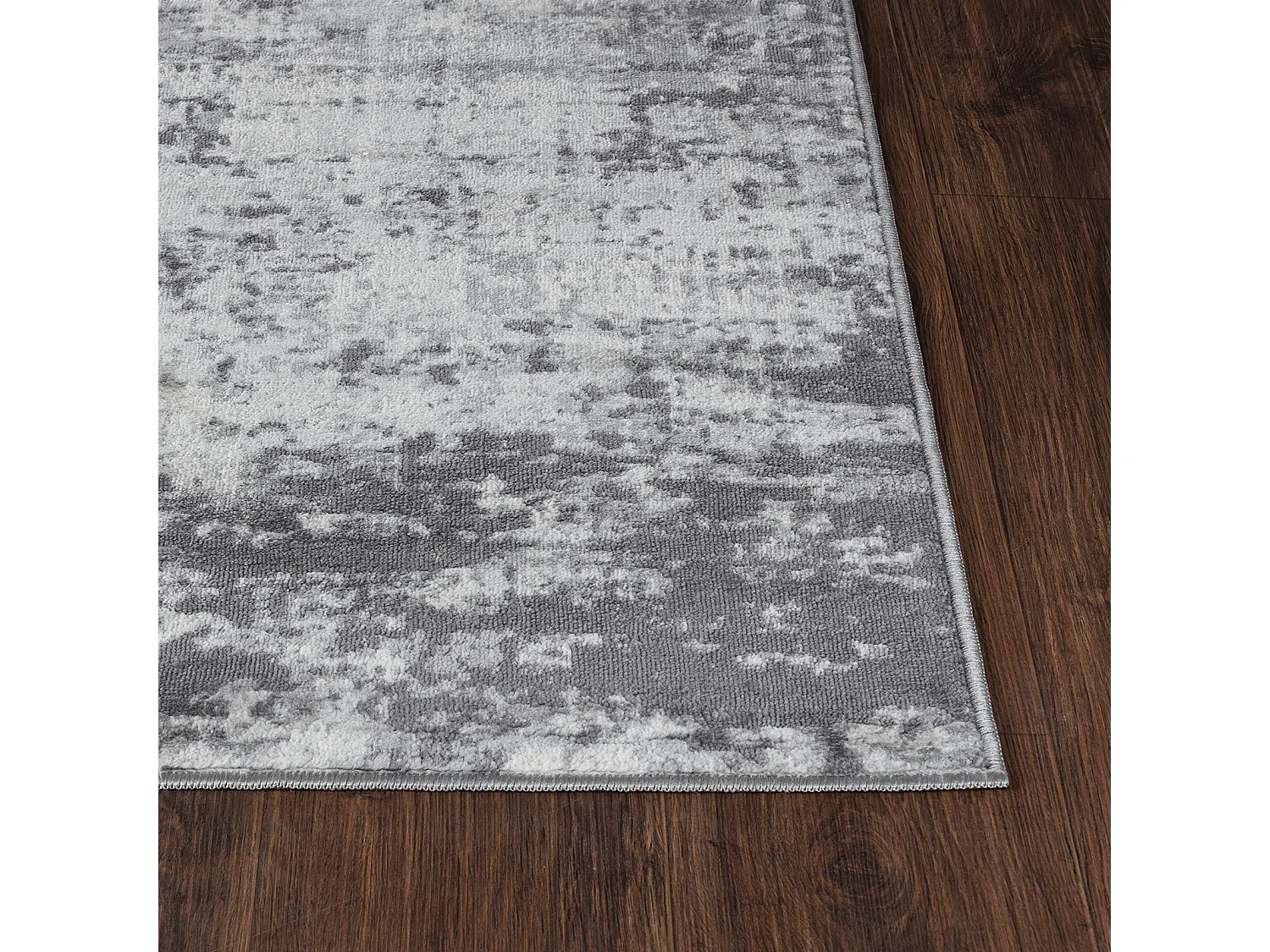 Modern Abstract Tapijt - Grijs/Wit - 160x215cm - MILENA