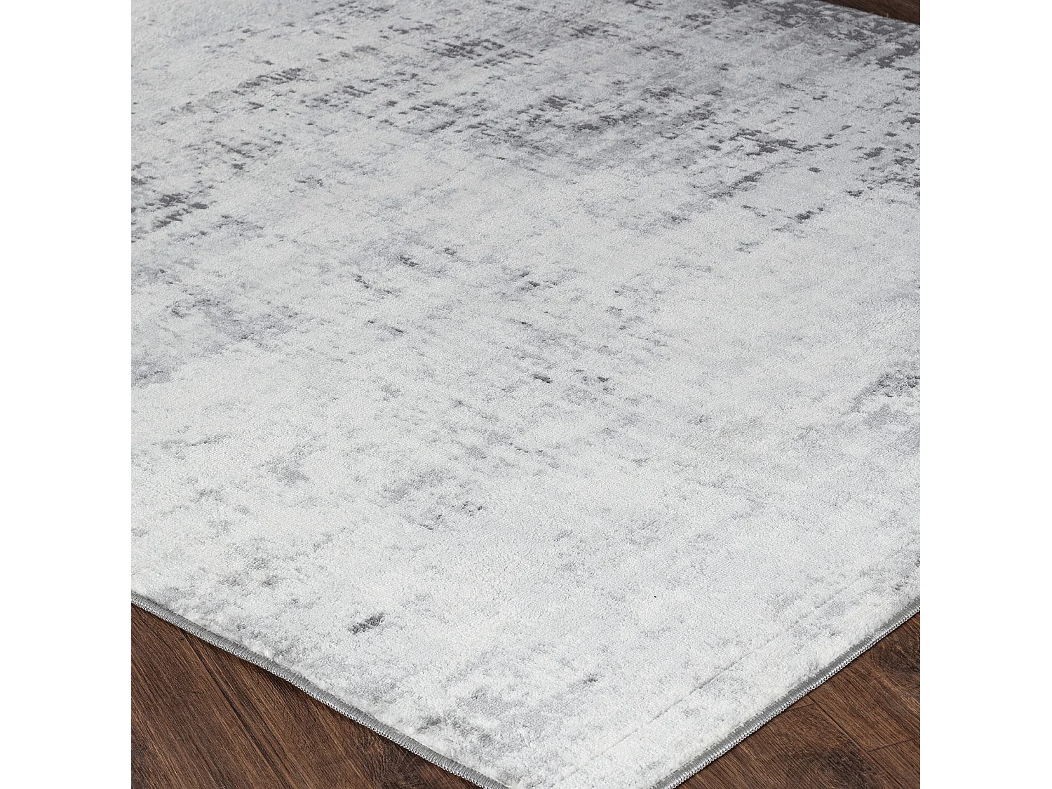 Modern Abstract Tapijt - Grijs/Wit - 160x215cm - MILENA