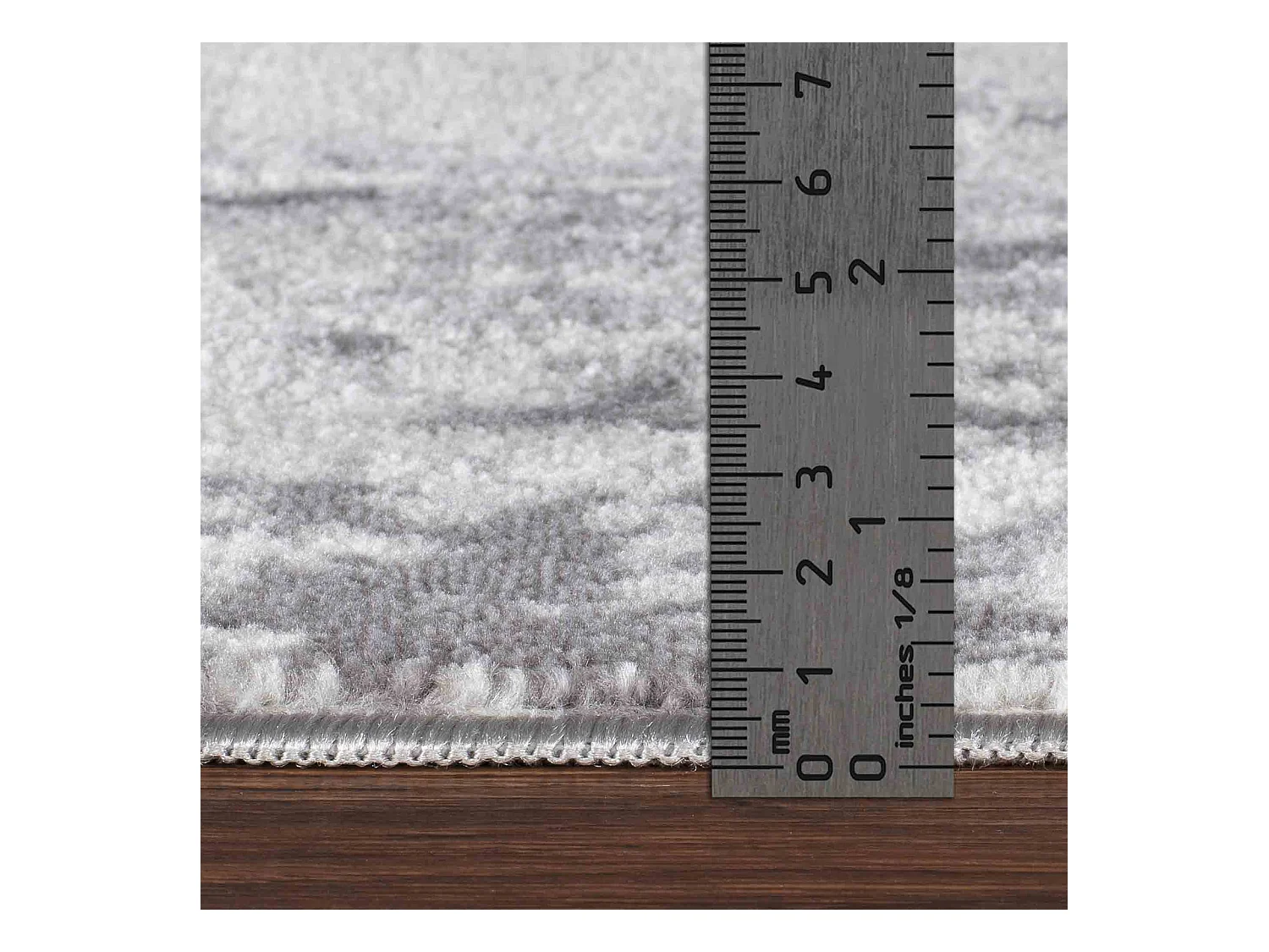 Modern Abstract Tapijt - Grijs/Wit - 160x215cm - MILENA