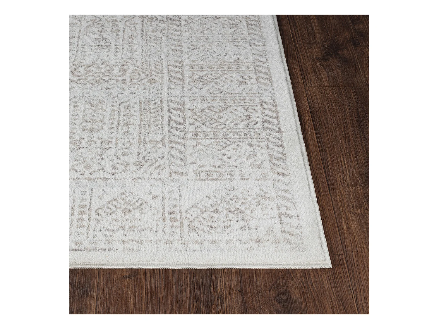 Tapis Vintage Oriental - Brun/Ivoire/Gris - 160x215cm - DANIA