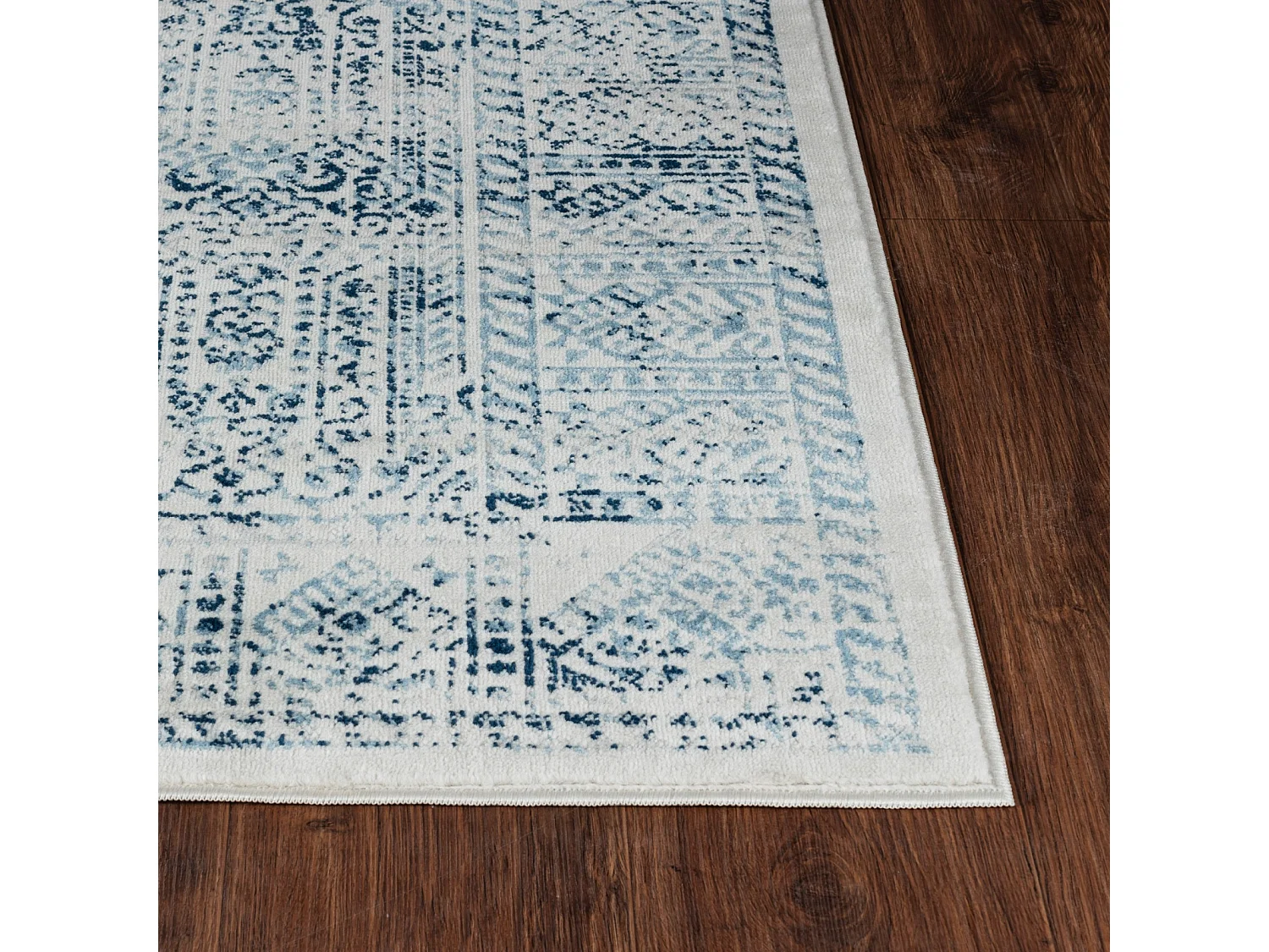Vintage Oosters Tapijt - Blauw/Wit - 120x170cm - DANIA