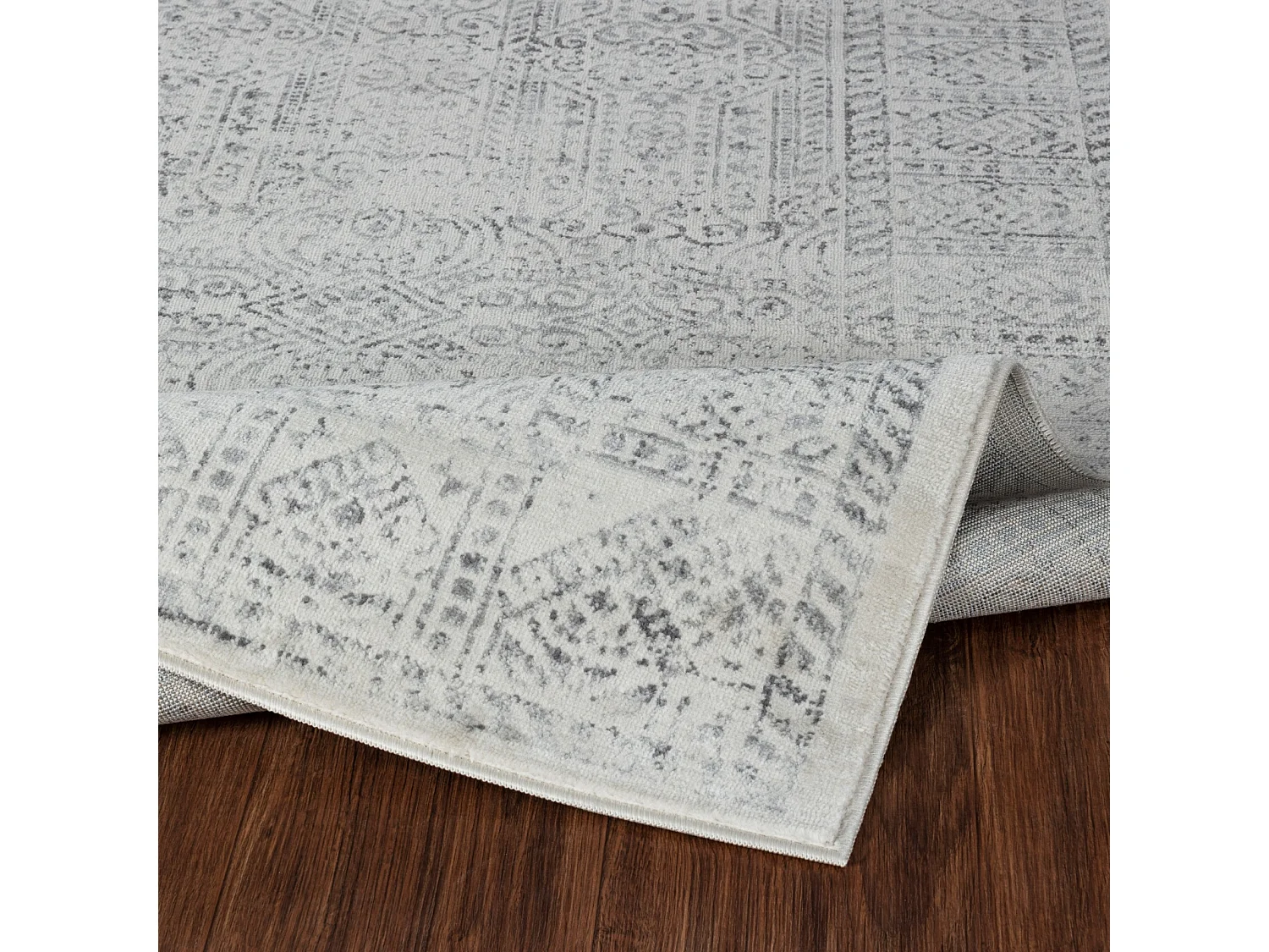 Tapis Vintage Oriental - Gris/Ivoire - 160x215cm - DANIA