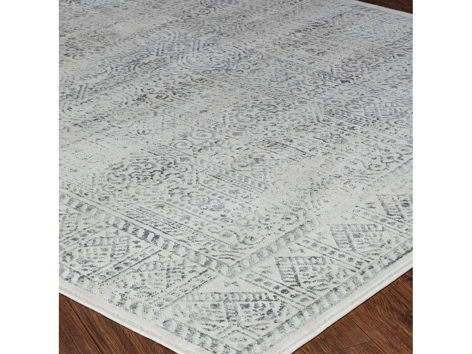 Tapis Vintage Oriental - Gris/Ivoire - 160x215cm - DANIA