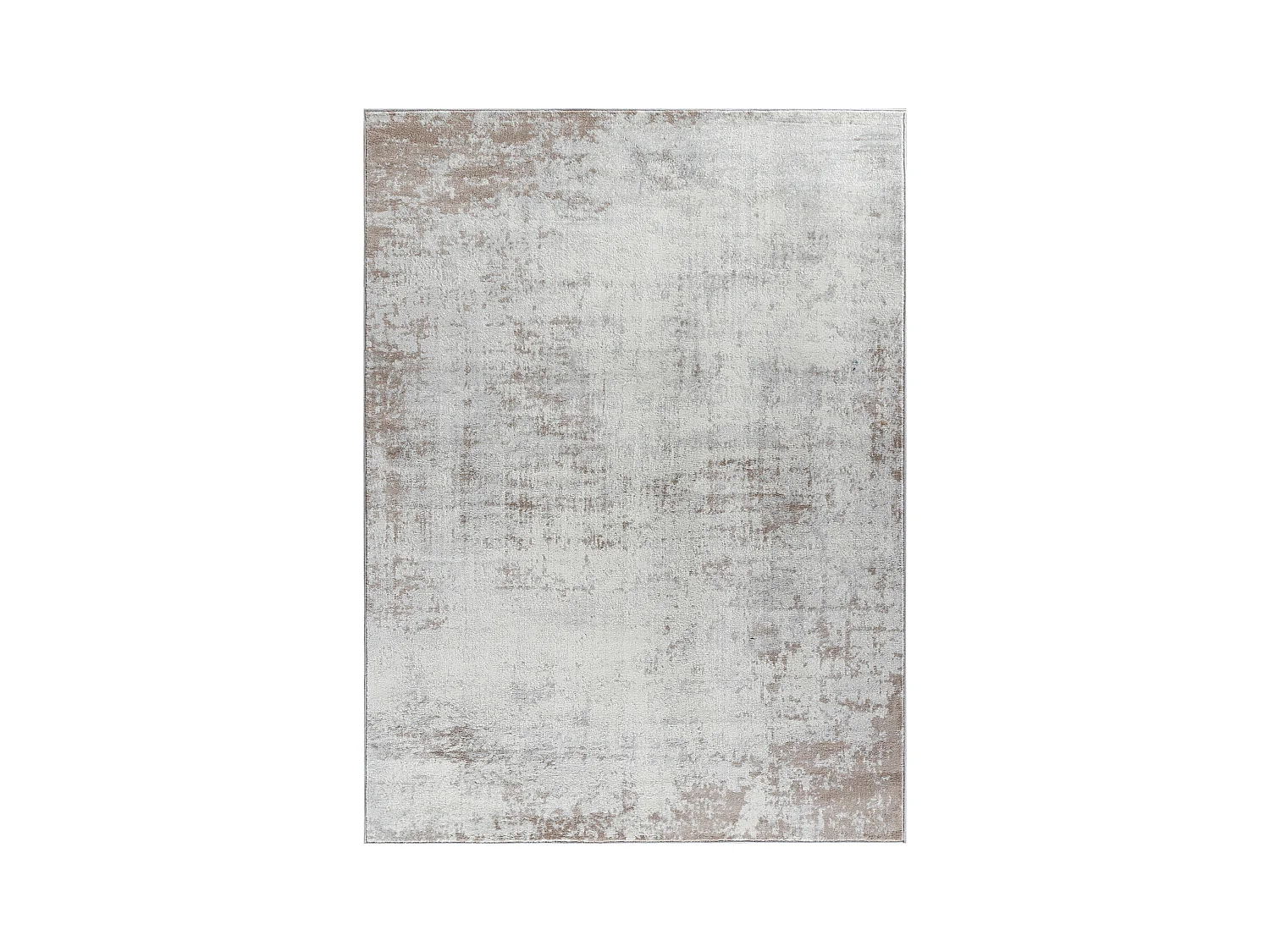 Modern Abstract Tapijt - Beige/Wit - 160x215cm - MILENA