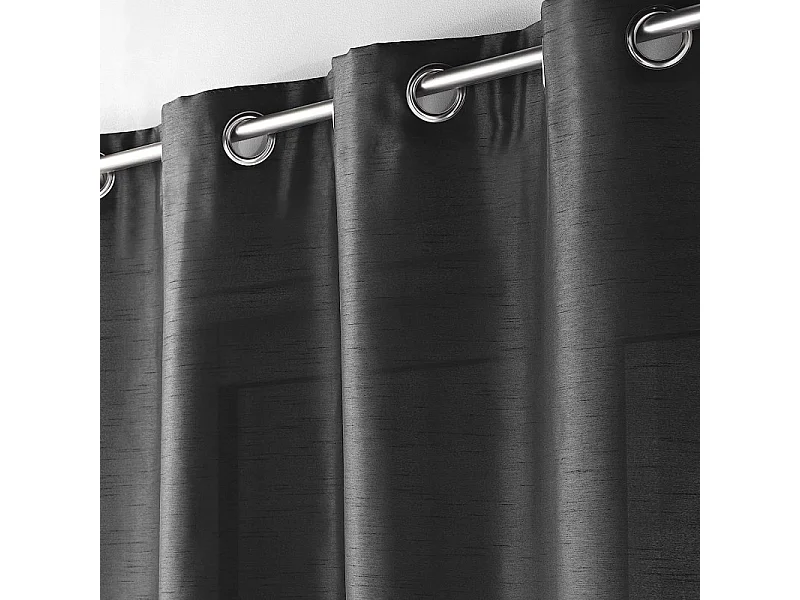 Rideau à Oeillets "Shana" 140x240cm Gris Anthracite