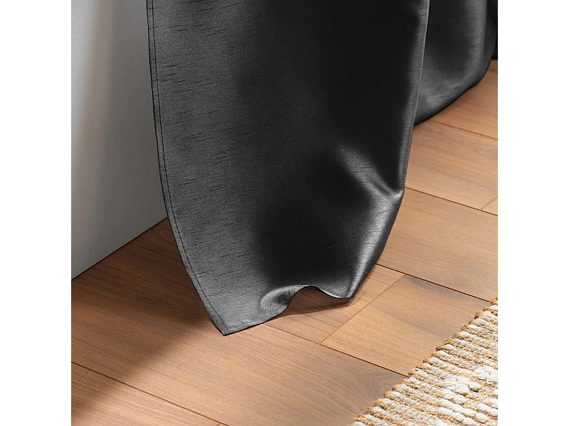 Rideau à Oeillets "Shana" 140x240cm Gris Anthracite