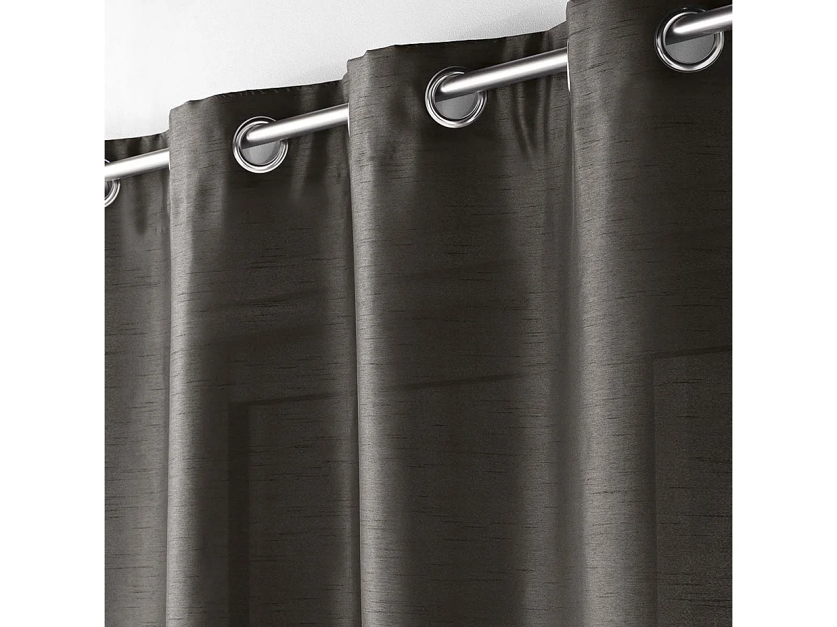 Rideau à Oeillets "Shana" 140x240cm Gris Anthracite