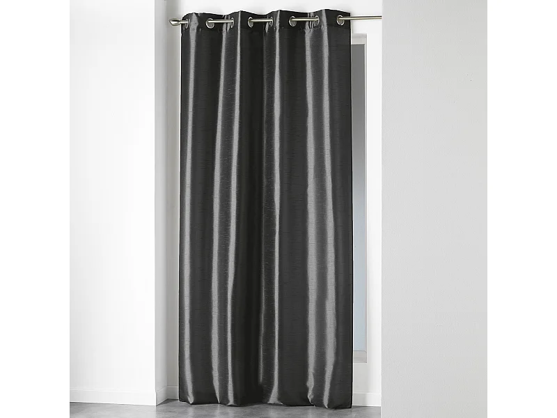 Rideau à Oeillets "Shana" 140x240cm Gris Anthracite