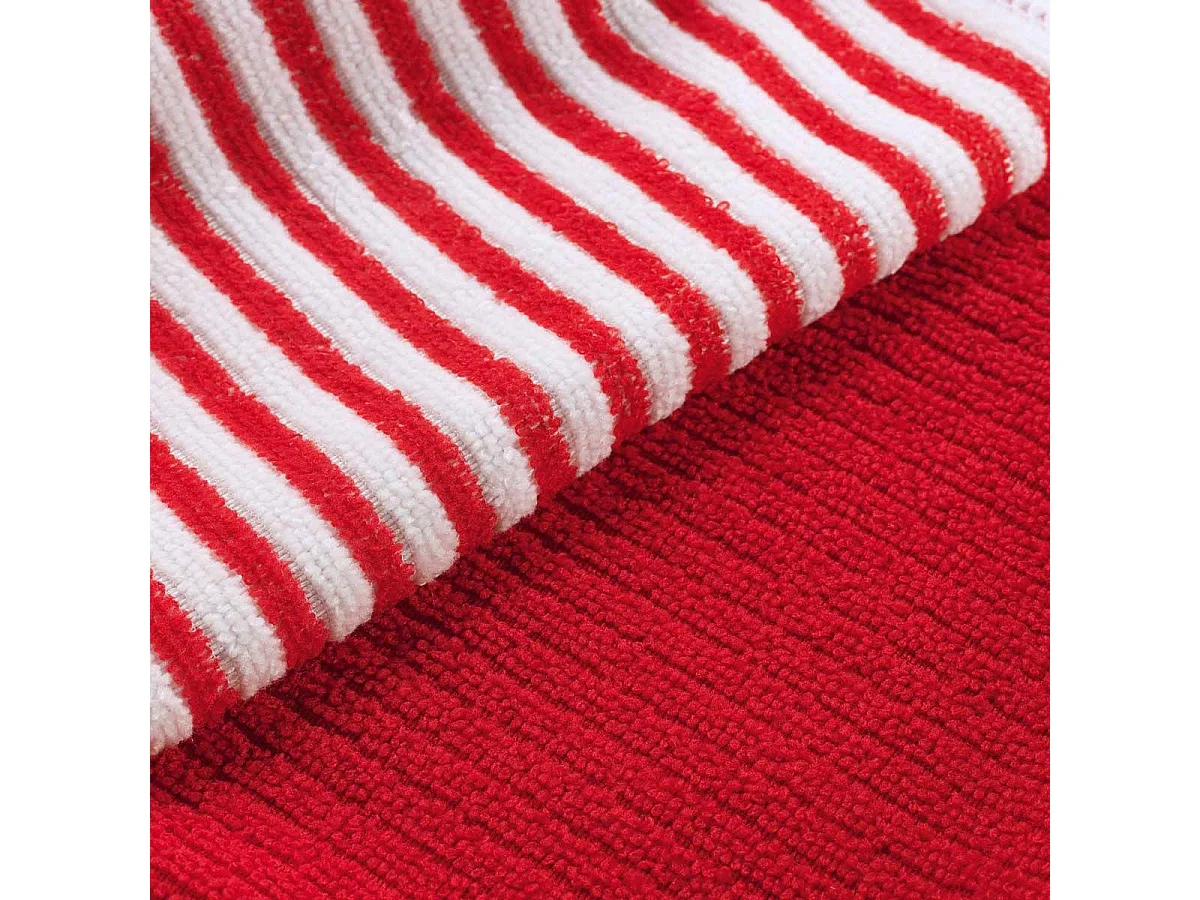 Lot de 3 Torchons Microfibre "Cuistot" 40cm Rouge