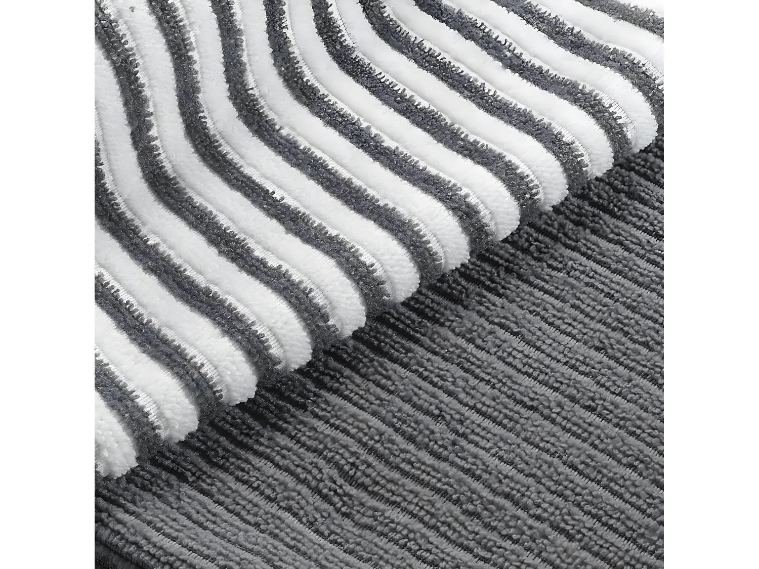 Lot de 3 Torchons Microfibre "Cuistot" 40x40cm Gris