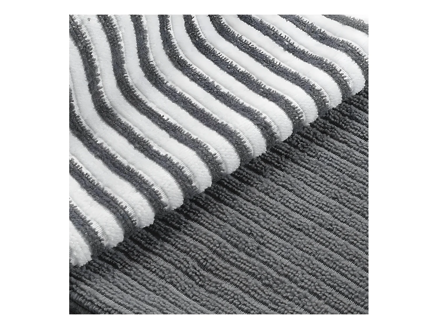 Lot de 3 Torchons Microfibre "Cuistot" 40x40cm Gris