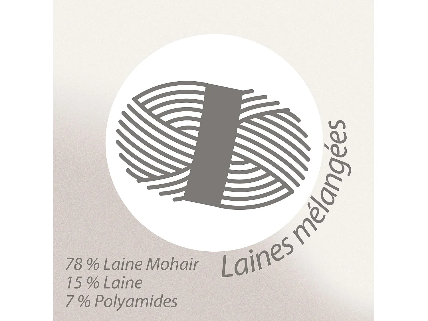 Couverture 180x220 cm Laine Mohair THESEE Gris Perle