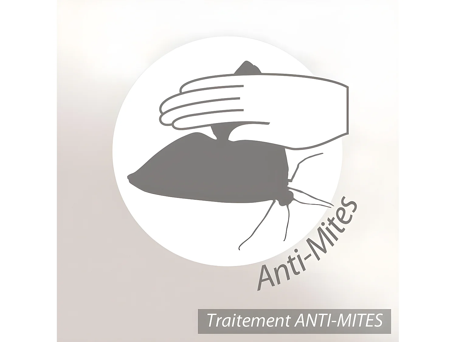 Couverture 180x220 cm Laine Mohair THESEE Gris Perle