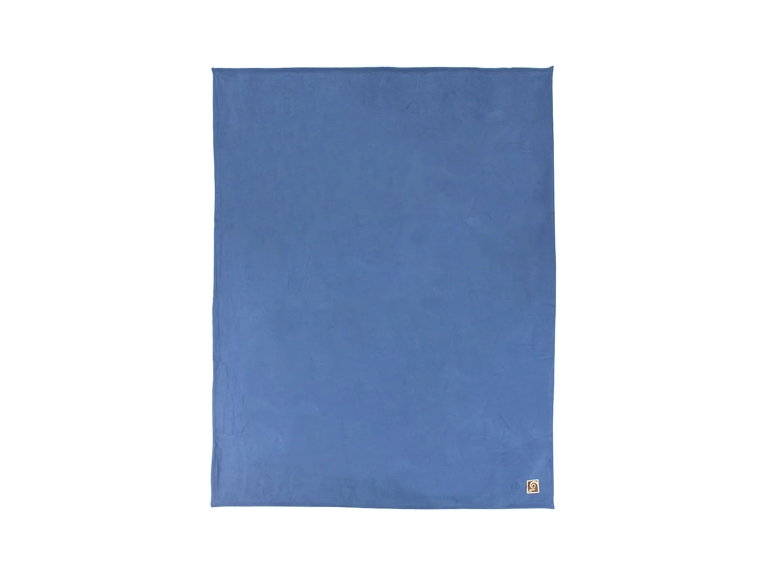 Couverture polaire luxe 240x260 cm 100% polyester 430 g/m2 NARVIK Bleu Pétrole/Naturel