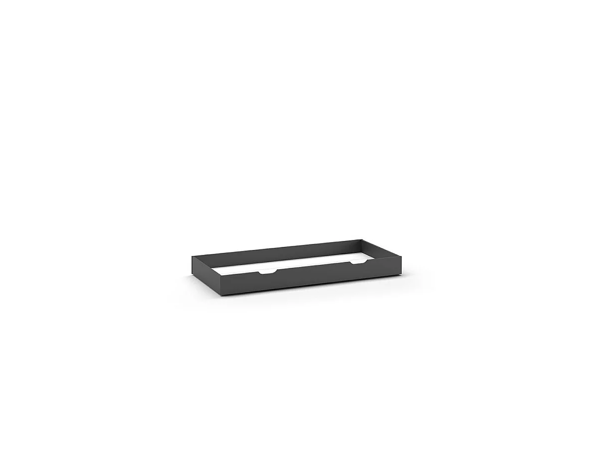 Lit Cabane Enfant & Tiroir "Dallas" 90x200cm Anthracite
