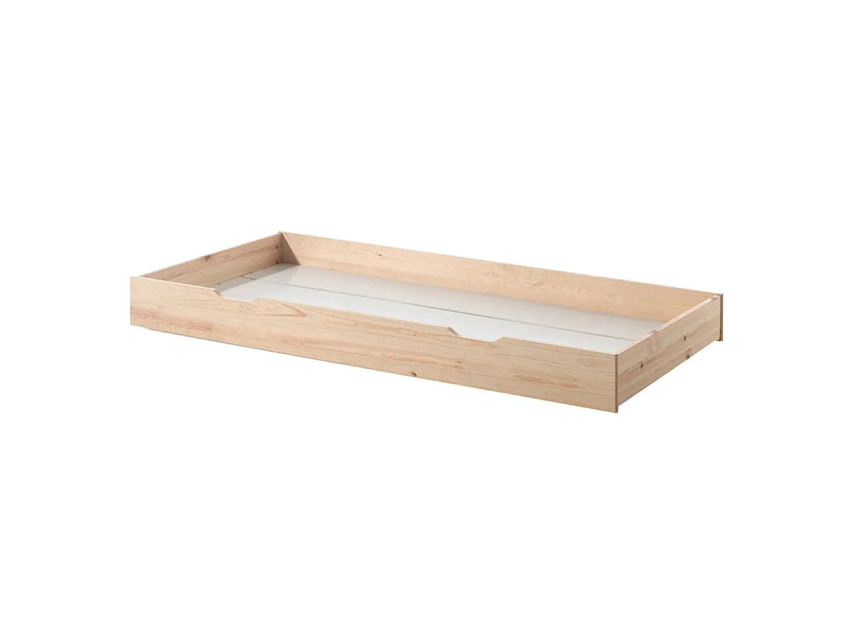Pack - Lit Enfant, Barrière & Tiroir "Dallas II" 90x200cm Naturel
