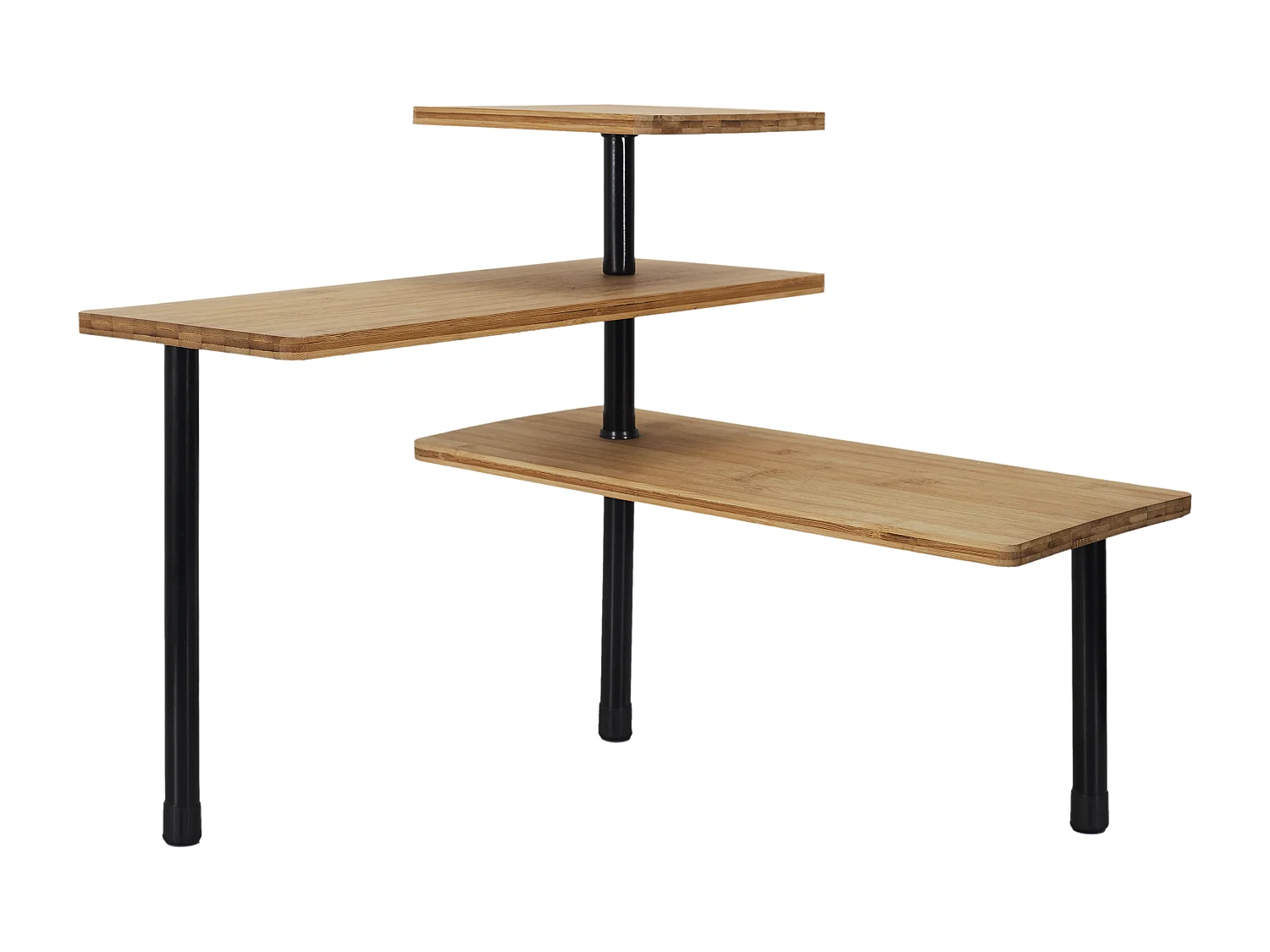 Estantería modular de esquina para cocina, 3 niveles