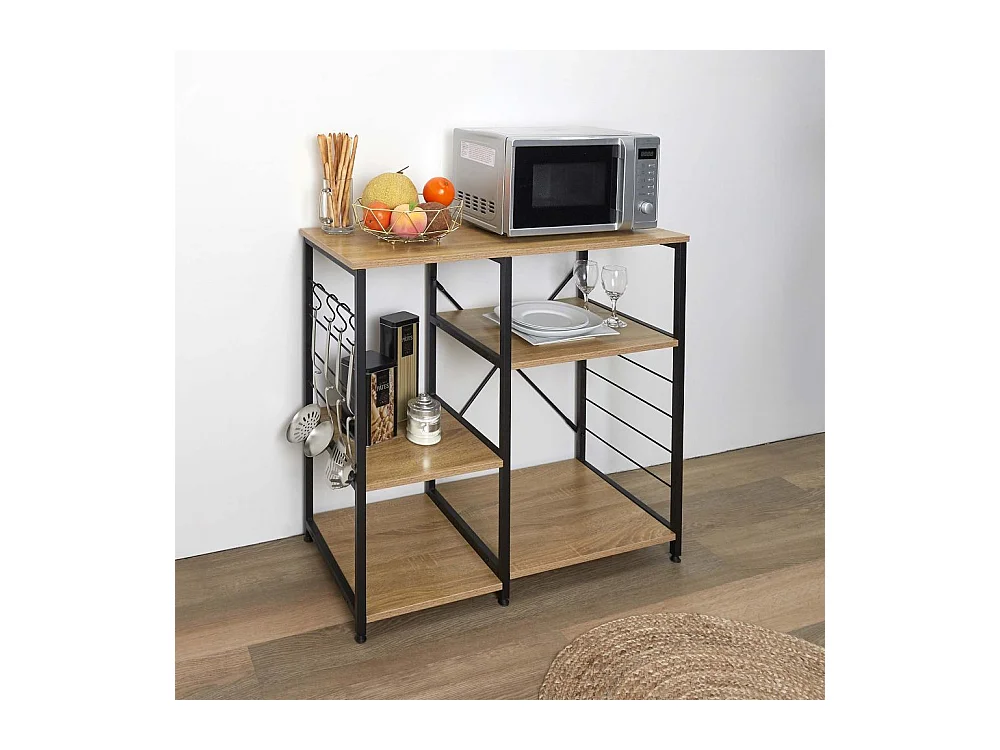 Meuble De Rangement D Appoint Stan Noir, Marron