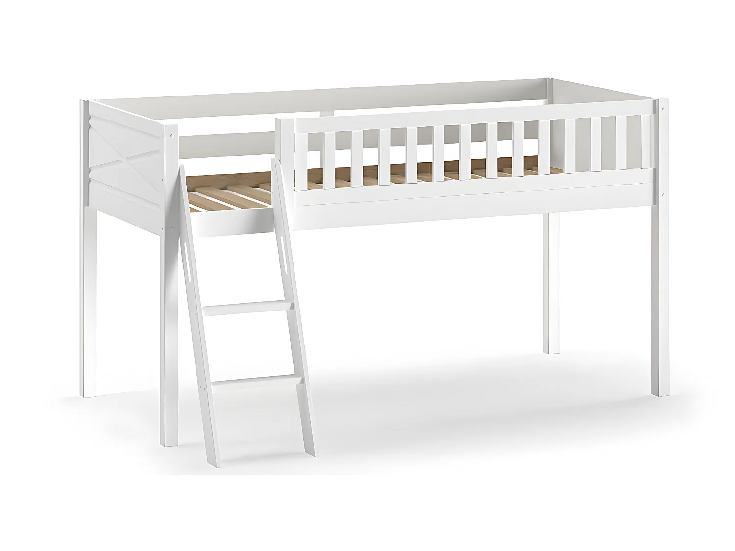 Lit Enfant "Scott" 90x200cm Blanc