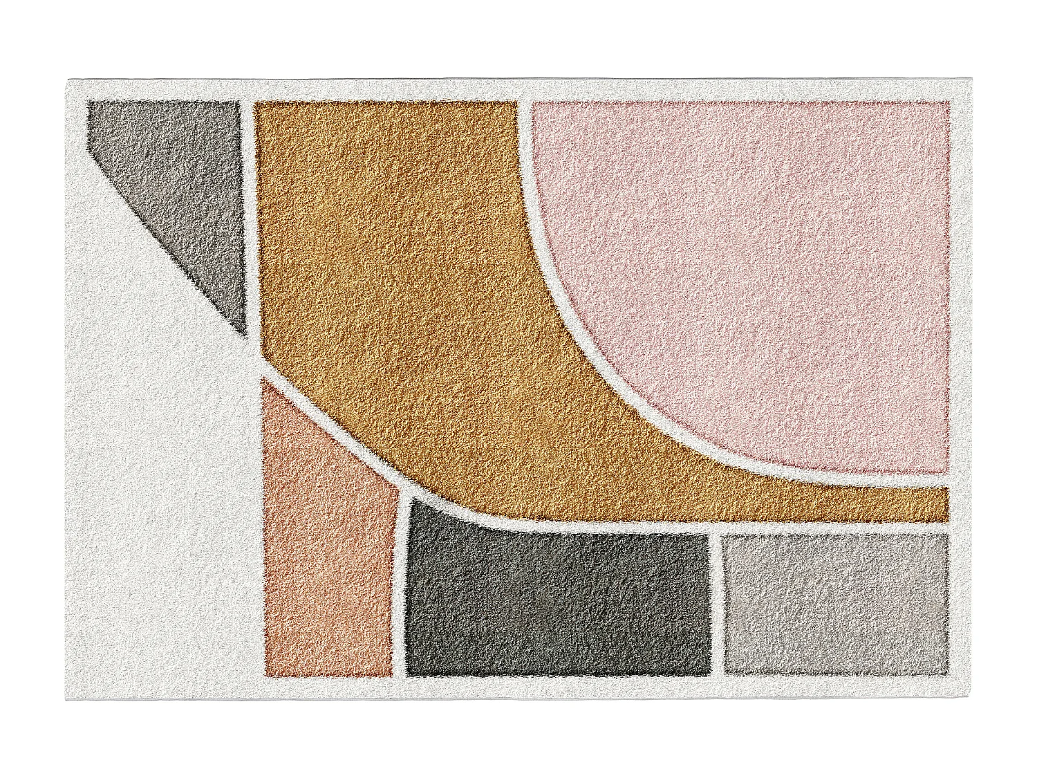 Tappeto di design geometrico 160 x 230 cm Multicolore - JANNEA