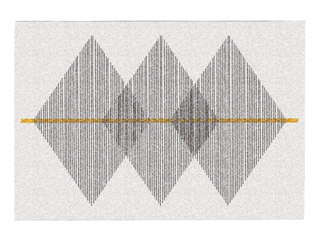 Teppich mit geometrischen Formen - 160 x 230 cm - Weiß & Grau - NIMIRIA günstig online kaufen